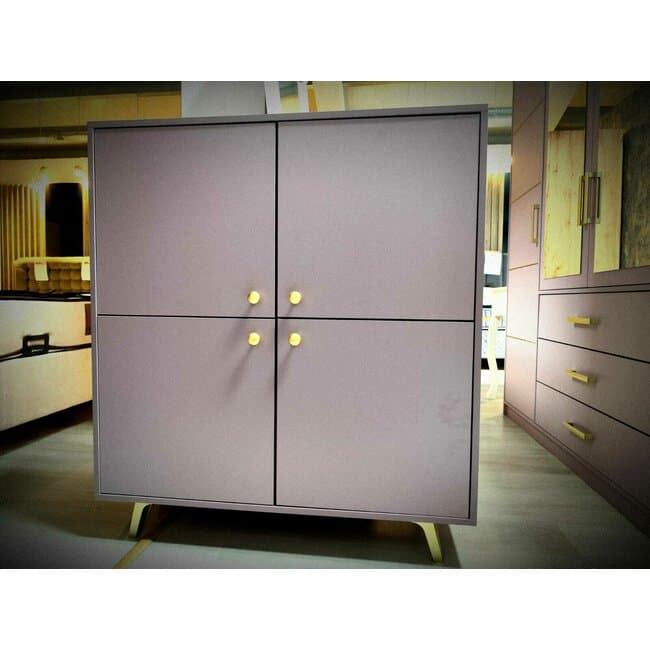 Comoda Siena D4, multiple compartimente, PAL melaminat, 100x41x112 cm,