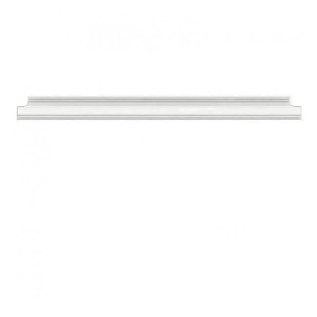 Polita White 160, design minimalist, PAL melaminat rezistent, perfecta pentru rafturi suspendate, 160 cm, frasin alb/pin argintiu