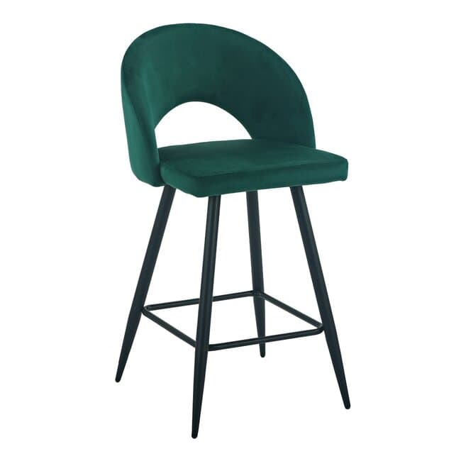 Scaun bar H-96, cu sezut confortabil si picioare metalice, 48x49x89 cm, culoare la alegere