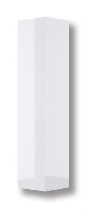 Dulap de baie suspendat, coloana, cu doua usi, 160 cm, alb, MDF,  Deante Prizma