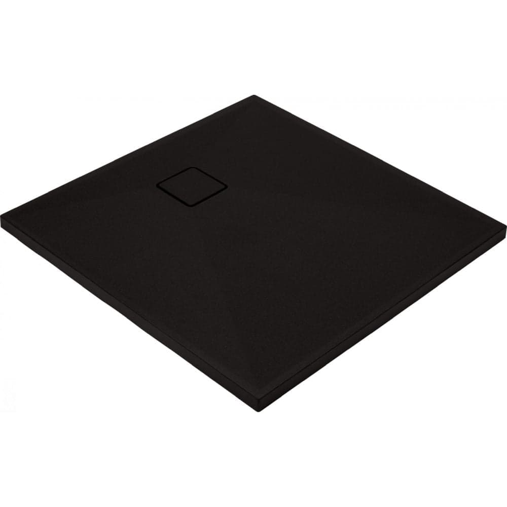 Cadita dus compozit slim patrata neagra 90x90 cm Deante, Correo Square