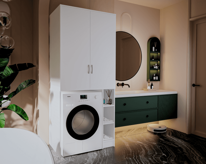 Dulap MS Alb 85x60X199 cm