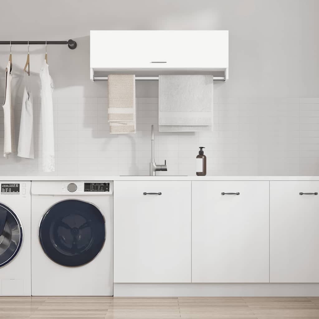 vidaXL Sifonier, alb, 100x32,5x35 cm, PAL