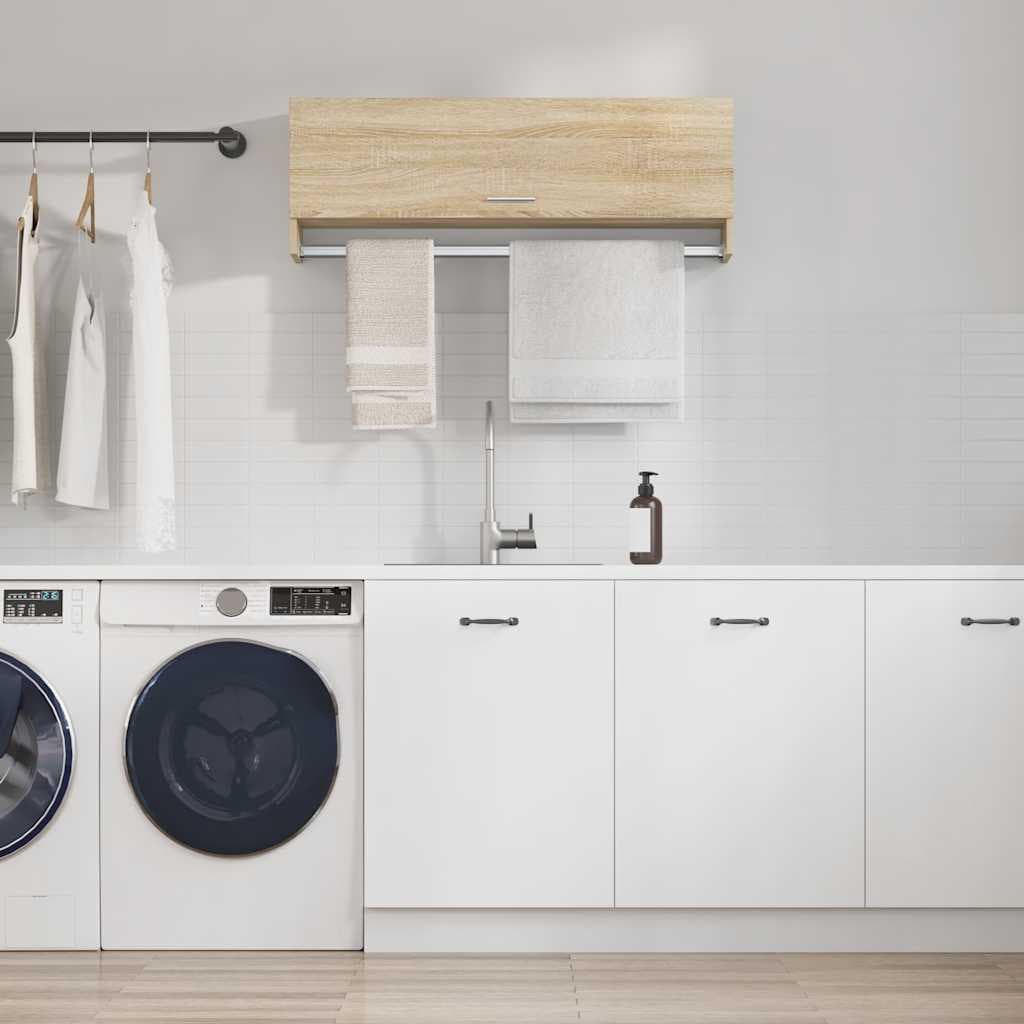 vidaXL Sifonier, stejar sonoma, 100x32,5x35 cm, PAL