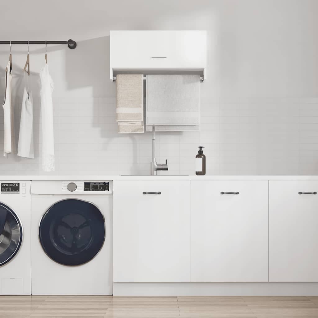 vidaXL Sifonier, alb, 70x32,5x35 cm, PAL