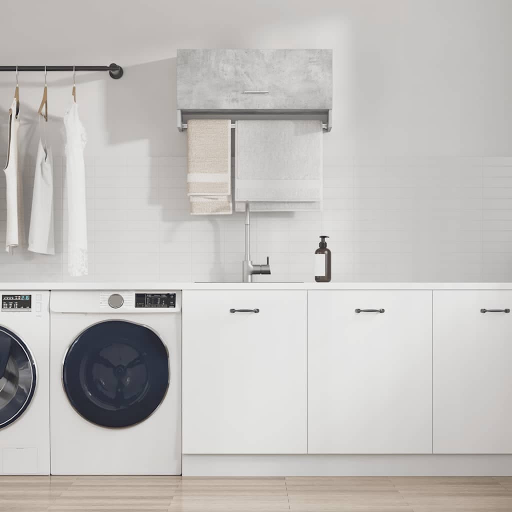 vidaXL Sifonier, gri beton, 70x32,5x35 cm, PAL