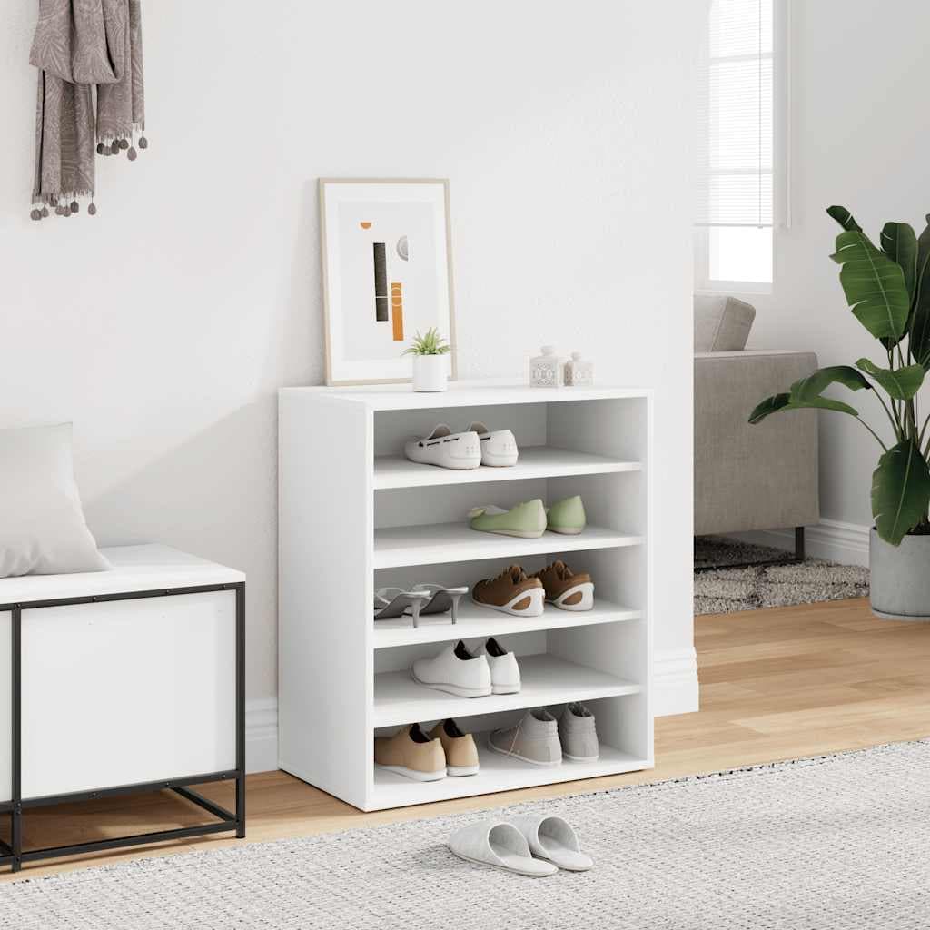 vidaXL Pantofar, alb, 60x35x70 cm, PAL