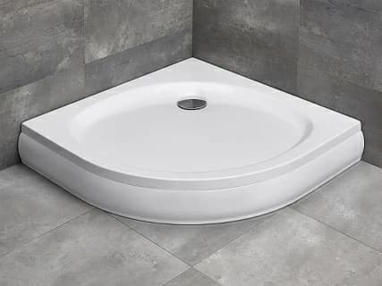 Cadita dus semirotunda Radaway Patmos A, 800x800 mm, panou inclus