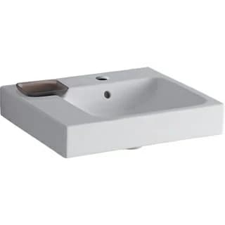 Lavoar Geberit Icon cu bol decorativ, blat stanga 50x49xH15 cm