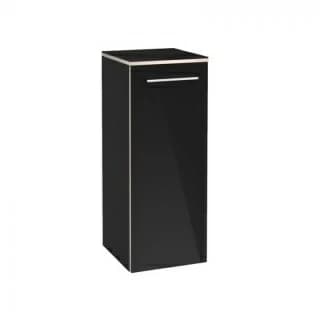 Dulap suspendat Villeroy&Boch Avento stanga 35x37xH89 cm negru lucios