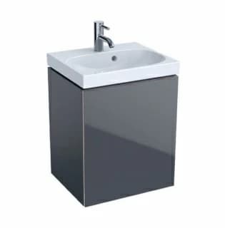 Set PROMO baza lavoar si lavoar asimetric Geberit Acanto 45x38xH71cm lava