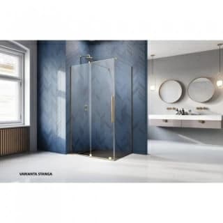 Cabina dus Radaway Furo Gold KDJ 120x80xH200 cm, stanga