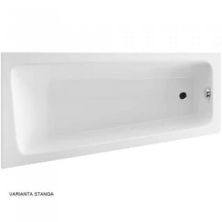 Cada asimetrica Radaway Evia 150x80 cm acrilica