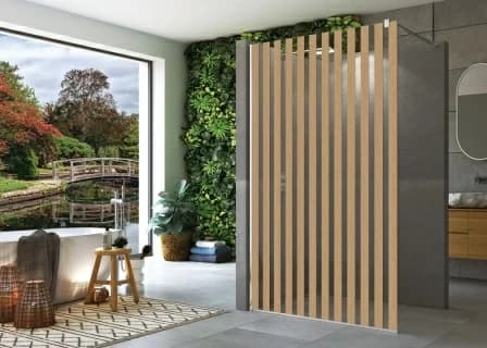 Cabina dus Walk-in SanSwiss Easy Japan STR4P 90xH200 cm, profil crom