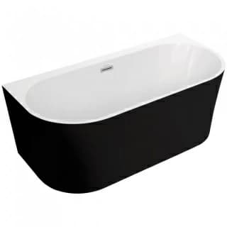 Cada freestanding Spatio Sola acril 160x75 cm, negru mat