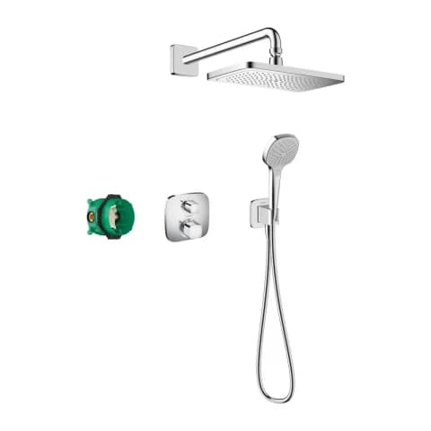 Sistem de dus incastrat Hansgrohe Croma Ecostat crom lucios