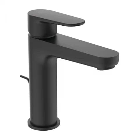 Baterie lavoar Ideal Standard Cerafine O H120 negru mat cu ventil metalic