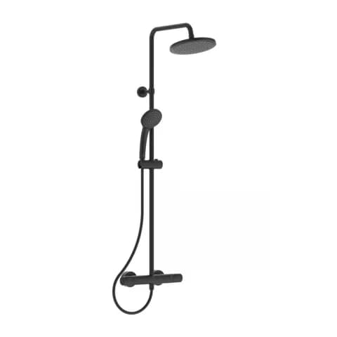 Sistem dus cu baterie termostatica Ideal Standard Ceratherm T25 negru mat