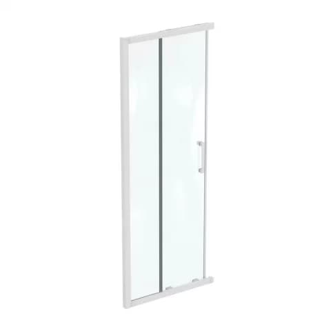 Usa cabina de dus culisanta Ideal Standard Connect 2 80x80 cm profil alb mat