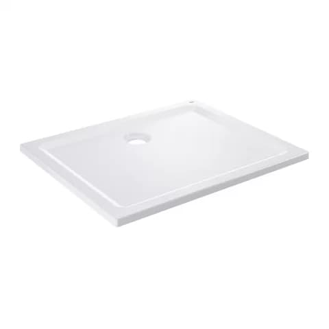 Cadita dus patrata Grohe Slim acril 80x80 cm alb alpin