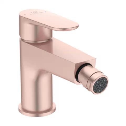 Baterie bideu monocomanda Ideal Standard Cerafine O rose mat cu ventil