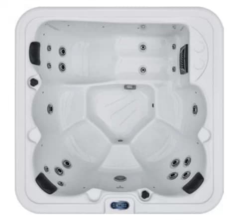 Minipiscina Glass Escape 19 alb 195x195x74 cm pentru 6 persoane