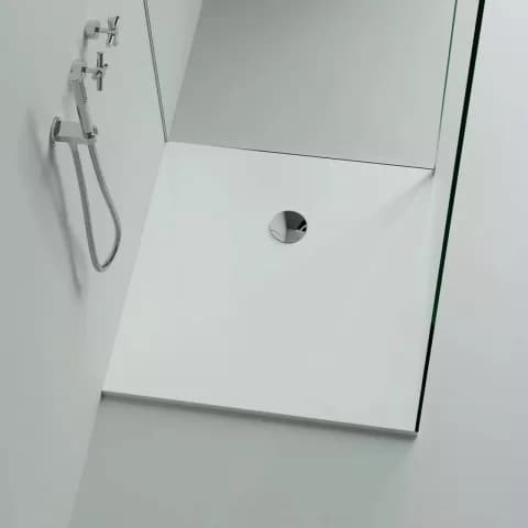 Cadita dus patrata Marmite Burgos alb 90x90 cm