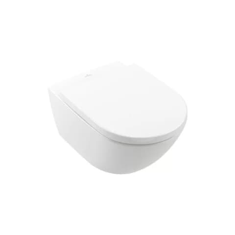 Set vas WC suspendat Villeroy&Boch Subway 3.0 CeramicPlus TwistFlush alb cu capac softclose