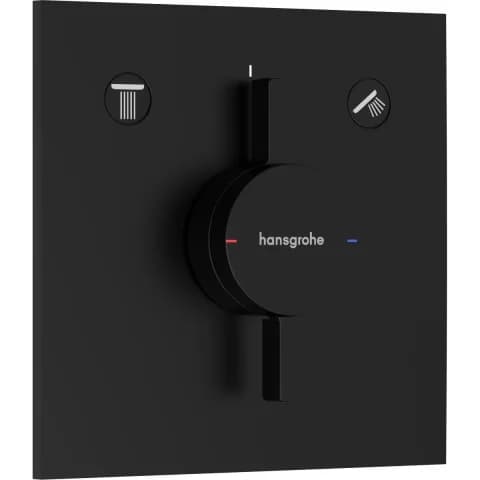 Hansgrohe DuoTurn E baterie cada-dus ascuns negru