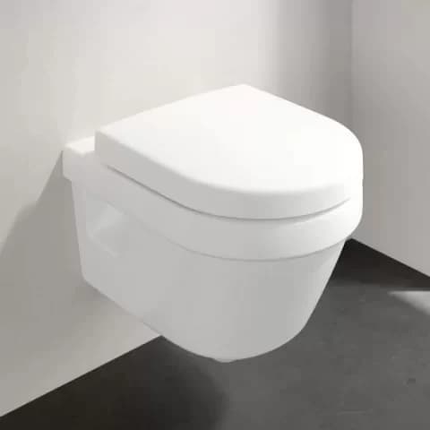 Set PROMO Villeroy&Boch Architectura vas WC Rimless Direct Flush si capac Soft Close 48x35xH34 cm