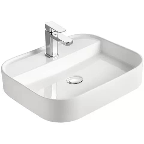 Lavoar baie pe blat, oval Fluminia Juno 55x45 cm