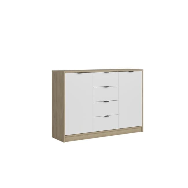 Comoda NEPON KOM2D4S, 2 Usi si 4 Sertare Centrale