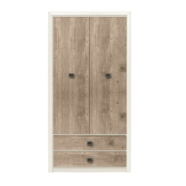 Dulap Koen II Cu 2 Usi, PAL Laminat, 103.5x200.5x56.5 cm, Pin Arizona si Stejar Nava