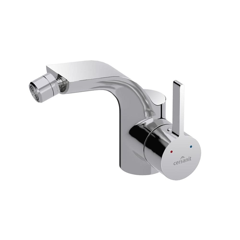 Baterie bideu cu ventil inclus Cersanit Luvio, crom lucios