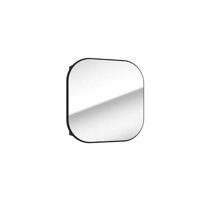 Dulap cu oglinda suspendat negru mat, 60 cm, usa soft close, un raft, Defra MO-RE