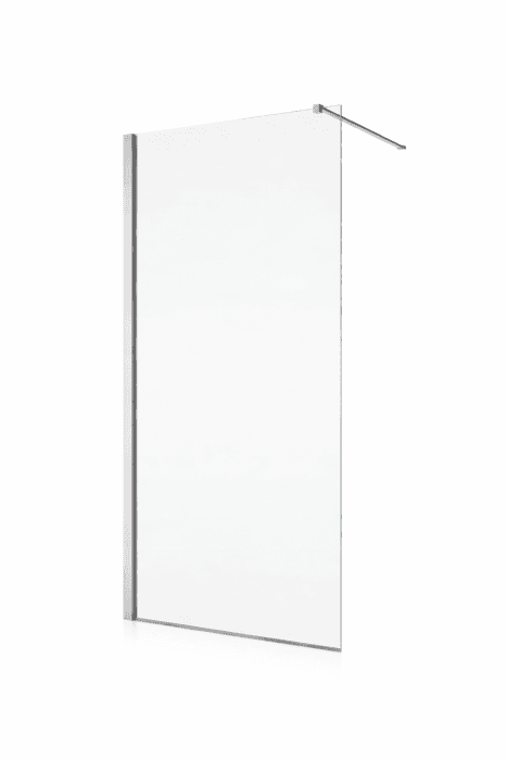 Paravan dus sticla walk-in 120x200 cm cu cadru metalic crom RONAL PUR