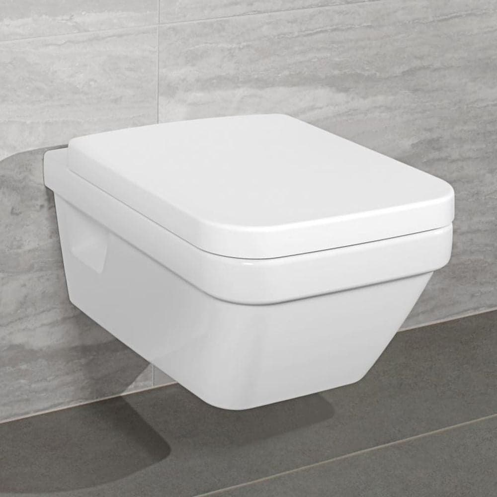 Vas wc suspendat rimless cu capac soft close, dreptunghiular, Villeroy Boch Architectura