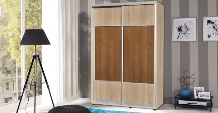 dressing 2 usi glisante c764 sonoma nuc 200x60x200 cm