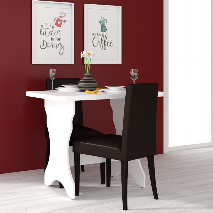 masa bucatarie kc 2 ua alb 90x60x73 cm