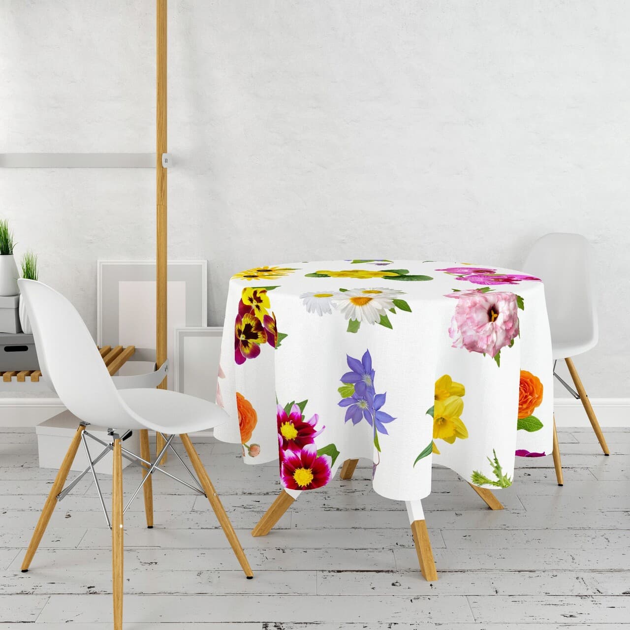 Fata de masa, Hermia, 994PRL1122, Diametru: 160 cm, Multicolor