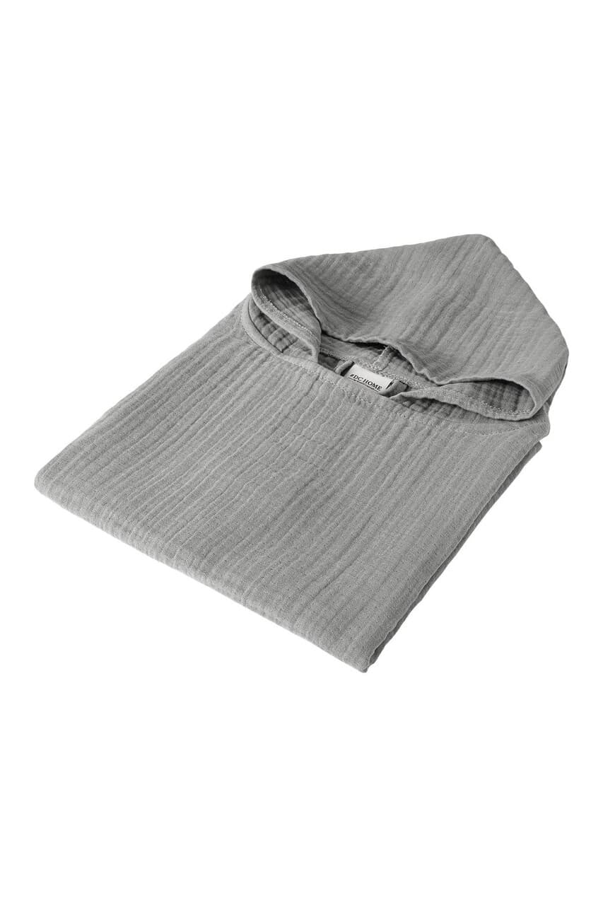 Poncho pentru copii, L'essentiel Maison, Juno, 54x60 cm, Bumbac, Gri
