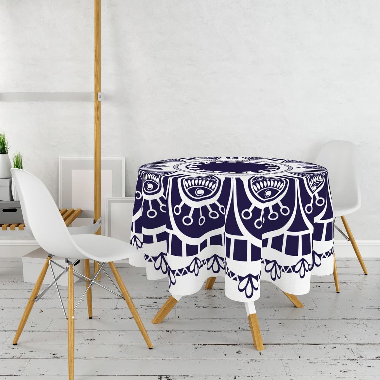 Fata de masa, Hermia, 994PRL1103, Diametru: 160 cm, Multicolor