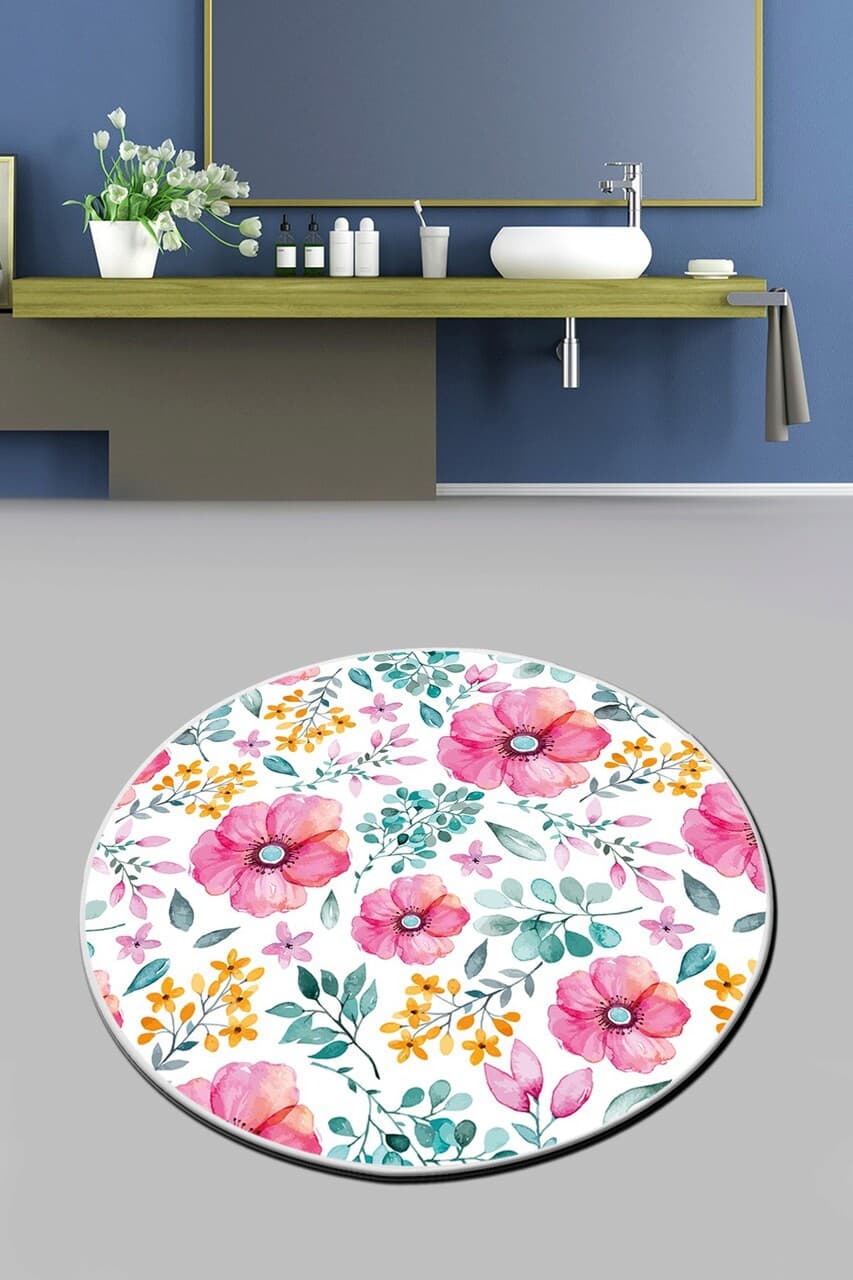 Covoras de baie, L'essentiel Maison, Azalea (160 x 160), 160x160 cm, Poliester, Multicolor