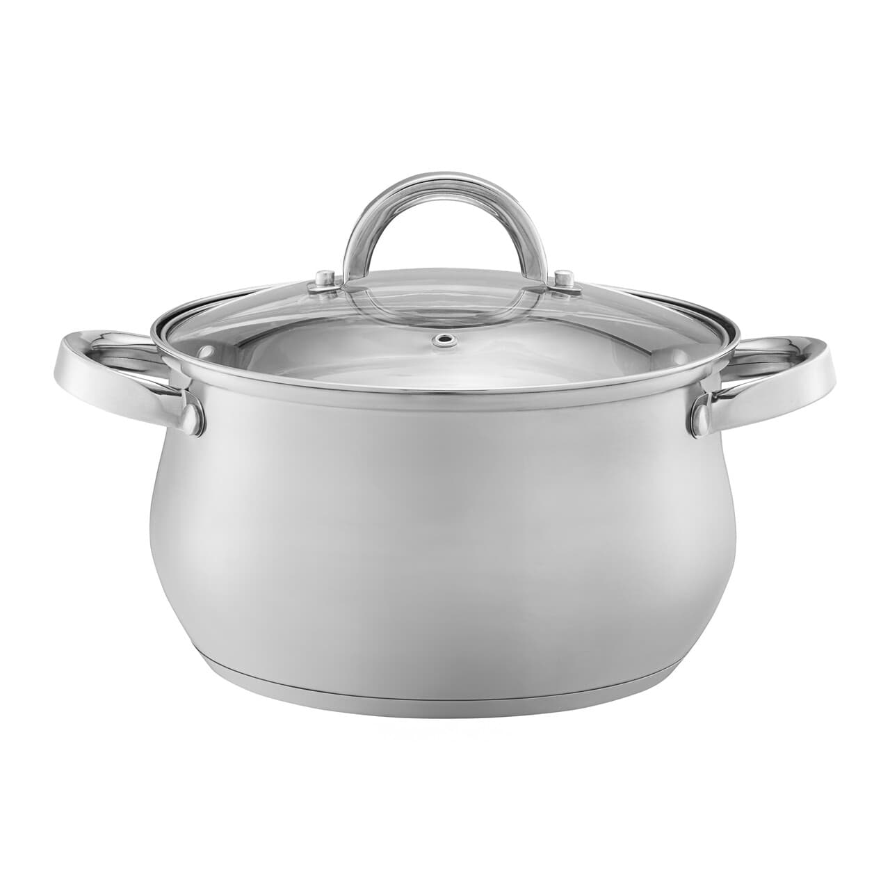 oala cu capac domingo domotti 22 cm 5 3 l inox sticla argintiu