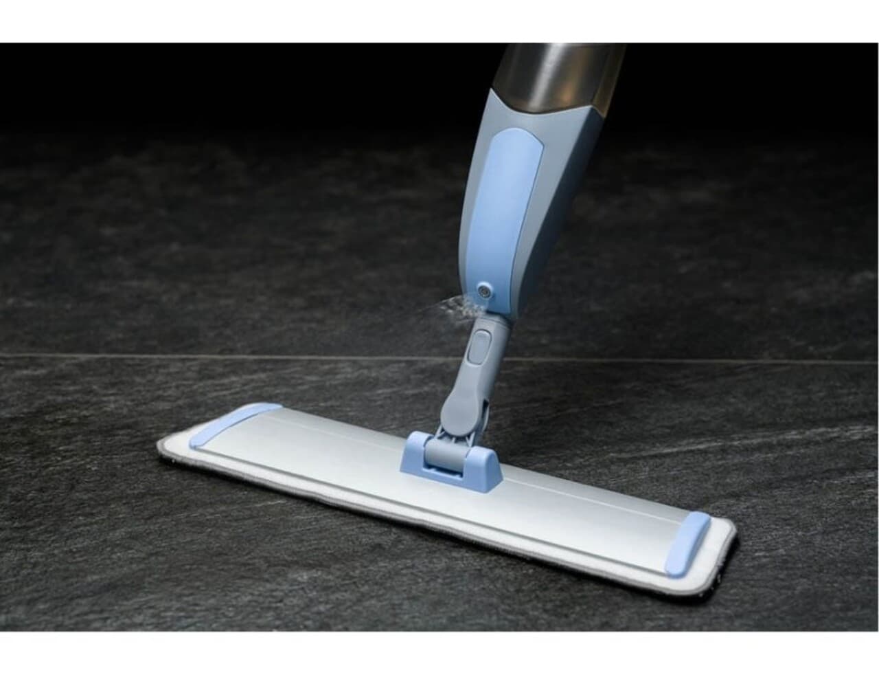 Mop plat cu pulverizator 2in1, Bacteria Stop, York, aluminiu