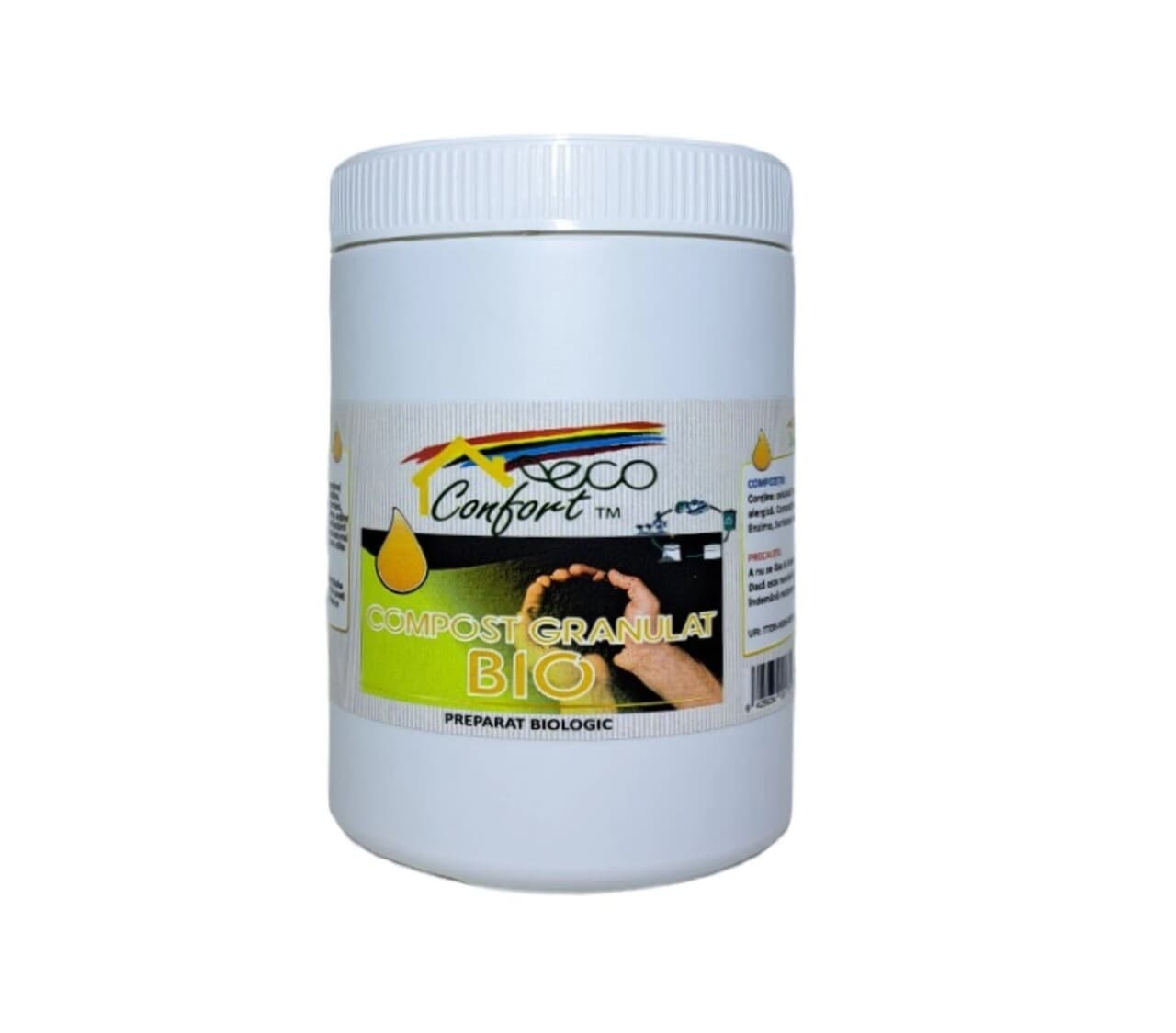 Compost granulat biologic, 750 g, Eco Confort