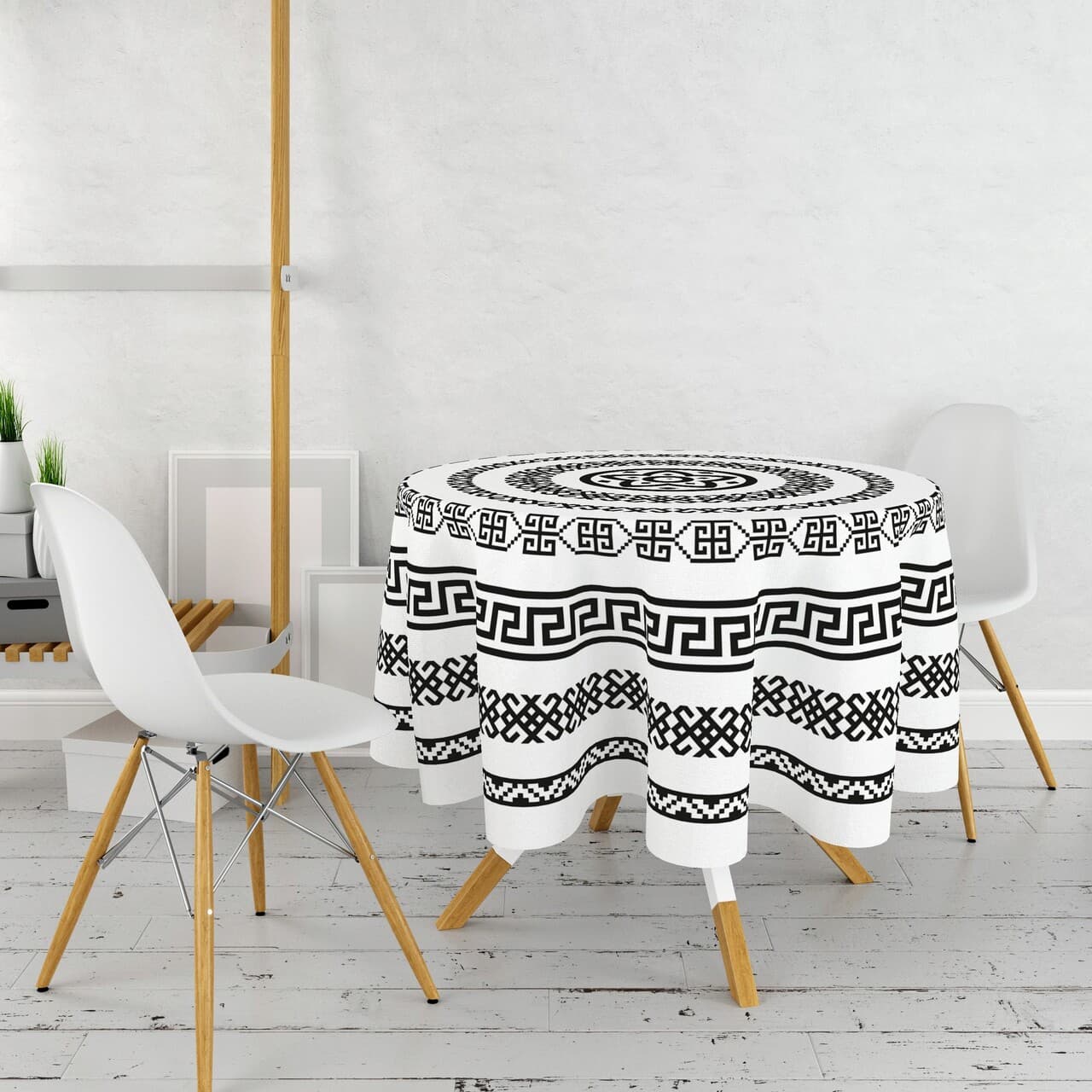 Fata de masa, Hermia, 994PRL1108, Diametru: 160 cm, Multicolor