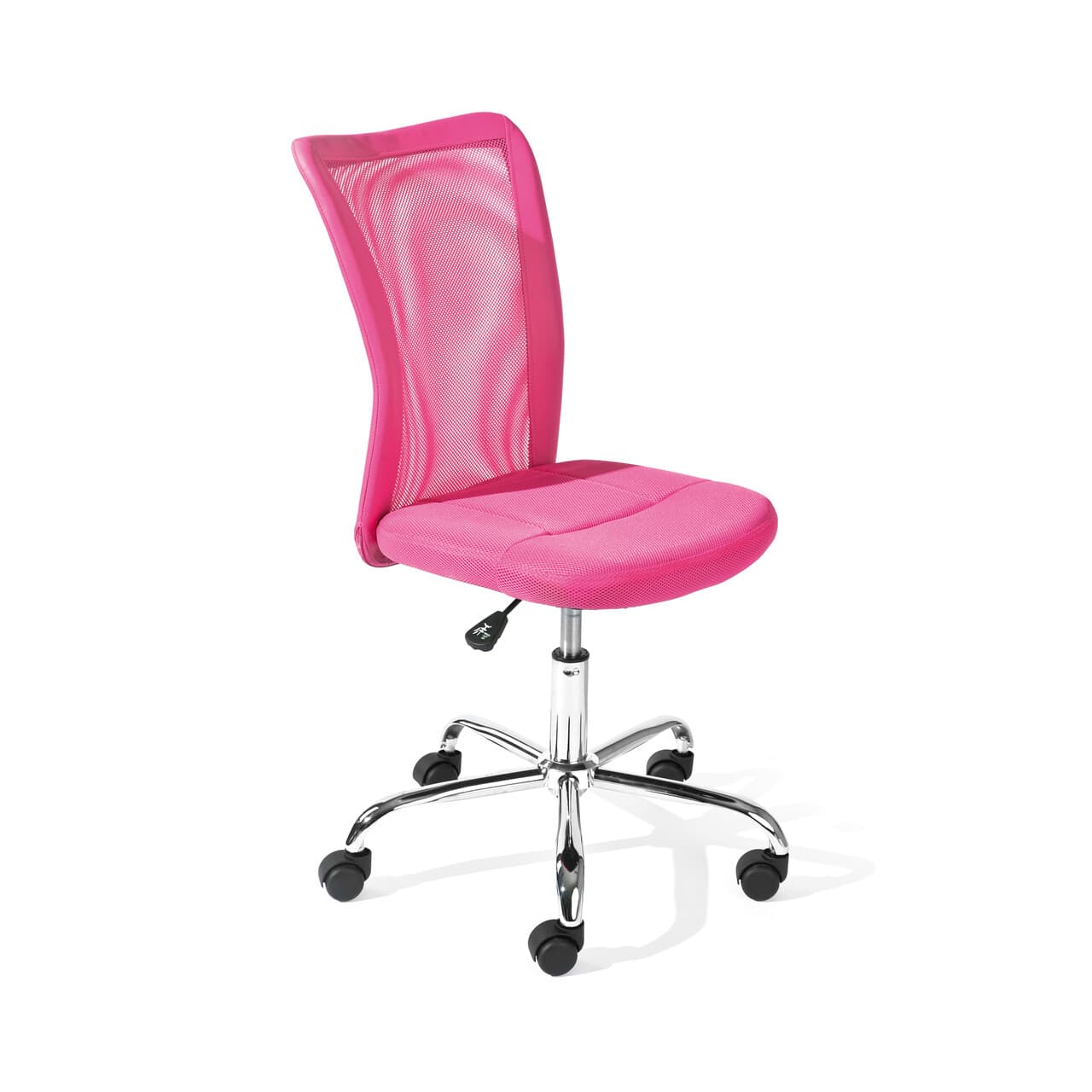 Scaun de birou pentru copii Bonnie, Inter Link, 43x42x88-98 cm, rotativ, metal/poliuretan, roz