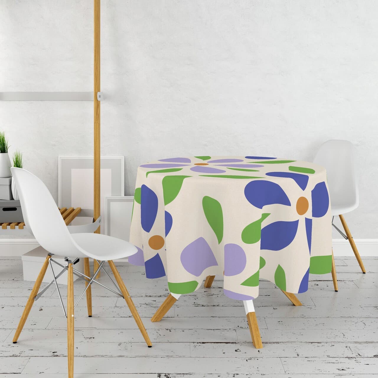 Fata de masa, Hermia, 994PRL1106, Diametru: 160 cm, Multicolor