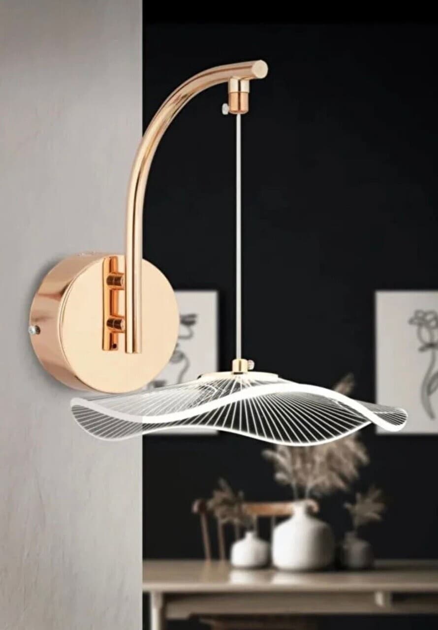 Aplica de perete, Opviq, 751ARL1145, Metal, Vintage / Transparent